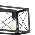 thumbnail image 5 of ACROMA Kiro 5-light Farmhouse Linear Chandelier Faux Wood Dining Lighting - 36'' Aged Zinc, 5 of 5