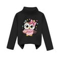 thumbnail image 3 of Tfken Toddler Boys Sweater Fashion Cartoon Print Comfortable Turtleneck Pullover Sweater Black Size 18-24 Months, 3 of 3