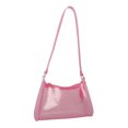 thumbnail image 1 of Bolsa vagabundo de moda para mujer, transparente de PVC para axila, sencillo para regalo (rosa) Sywqhk Para Estrenar, 1 of 2