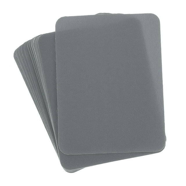Parches de Tela Uxcell para Planchar Grises 4.9"x3.7" para Ropa Paquete de 18