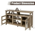 thumbnail image 4 of Costway 58'' TV Stand Entertainment Console Center W/ 2 Cabinets Up to 65'' Grey, 4 of 11