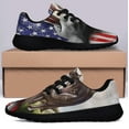 thumbnail image 3 of Wolf American flag Shoes Sneakers Black Size 13, 3 of 7