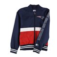 thumbnail image 1 of STARTER Womens New England Patriots Bomber Jacket, Blue, Medium, 1 of 2