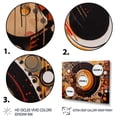 thumbnail image 3 of Designart Abstract framed wall art decor, Abstract framed wall art Print, Captivating Abstract Forms I , Orange Modern black framed wall art, 32x24 inches black frame, 3 of 5