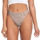 thumbnail image 1 of Balery Rose Gold Marble Texture Tangas de Algodón para Mujer con Estampado – Ropa Interior Sexy, Transpirable, G-string-Large, 1 of 6