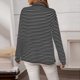 thumbnail image 5 of Ailaofu Womens Shirts Striped Dress Shirt Long Sleeve Collared Office Work Pinstripes Blouses Tops, 5 of 5