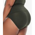 thumbnail image 2 of Ralph Lauren OLIVE GREEN Plus Size Shirred High-Waist Swim Bottom, US 20W, 2 of 2