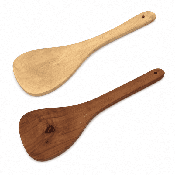 Wooden Cooking Turner Spoon Set Heat Resistant Kitchen Utensils for Nonstick Cookware Stirring Serving and Daily Cooking
