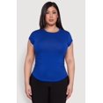 thumbnail image 2 of Womens Plus Size Side Ruched Tee, 2 of 5