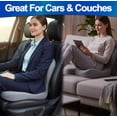 thumbnail image 5 of Ergonomic Memory Foam Seat Cushion with U-Shaped Contoured Design, Removable Washable Cover and Non-Slip Rubber Grips on Mesh Bottom, 5 of 8