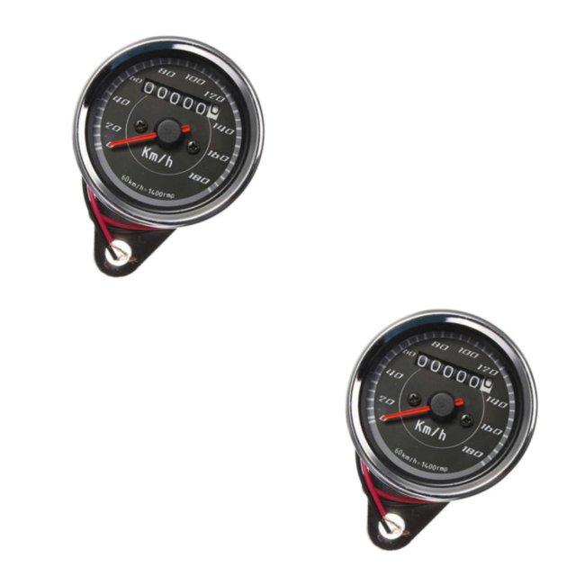Speravity Motorcycle Tachometer KM/h Speedometer Odometer Gauge 12V Light Signal Type1 NO1