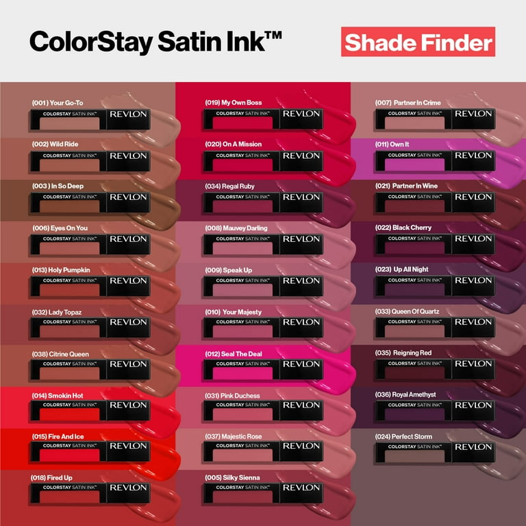 Revlon ColorStay Satin Ink Crown Jewels Liquid Lipstick, 033 Queen
