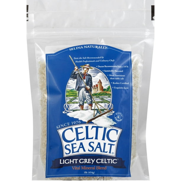 Celtic Sea Salt Light Grey Celtic Sea Salt, 1 lb, (Pack of 6) Walmart