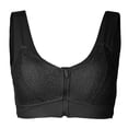thumbnail image 2 of Gibobby Brasier Deportivo con Cierre Frontal Ropa interior de yoga deportiva con ribete transpirable en la parte delantera Sujetador extraelástico Cierre para mujer(Negro,Mediano), 2 of 5