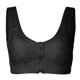 thumbnail image 2 of Gibobby Brasier Deportivo con Cierre Frontal Ropa interior de yoga deportiva con ribete transpirable en la parte delantera Sujetador extraelástico Cierre para mujer(Negro,XX-Grande), 2 of 5
