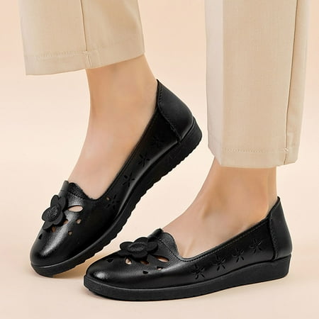 

Josdec Womens Shoes Clearance Shoes Slip-On Comfort Comfortable For Walking Flat Shoes