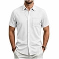 thumbnail image 2 of Guluxicc Men's Golf Shirts with Pockets Button Down Collared Short Sleeve Tops for Everyday Wear Business Casual Outfits, 2 of 9