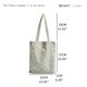 thumbnail image 4 of MABULA Bolso de mano de algodón de gran capacidad, ligero, suave, informal, con flores, con bolsillo interior, sencillo, para compras, 4 of 5
