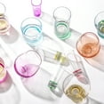 thumbnail image 6 of JoyJolt Hue Colored Stemless Wine Glass Set - Large 15 oz Glass Stemless Wine Glasses Set of 6, 6 of 18