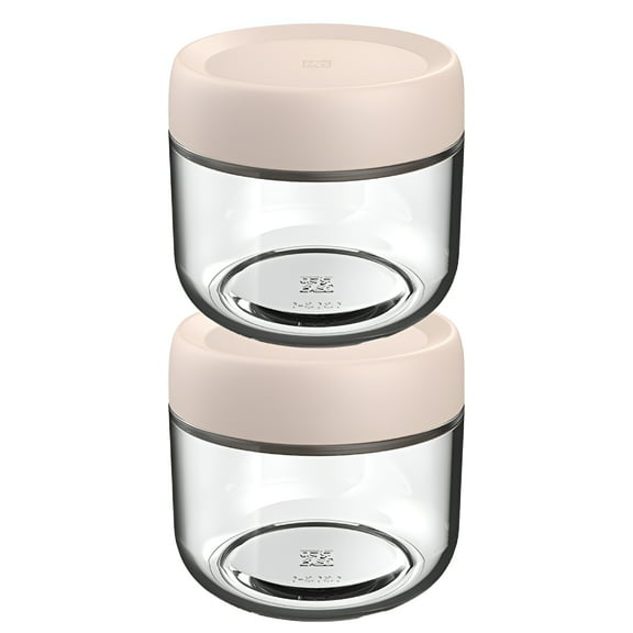 ACDANC 280ml Glass Jars for Overnight Oats Snacks Salad Yogurt Pudding Cereal Candy Storage Containers Meal Prep Jar with Airtight Lids,2 Pack