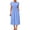 Light Blue, variant on YuXingFu Cotton Dresses for Women Midi Maxi Crew Neck Plus Size Womens Dress Short Sleeve for Vacation Long Casual Summer White S