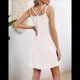 thumbnail image 4 of Vestido de Verano Sin Mangas con Cuello Redondo y Tirantes Finos con Bordado de Ojales para Mujer XXL, 4 of 10