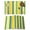 Yellow, variant on Yellow Green Stripe Placemats Set of 12, Modern Abstract Art Vertical Striped Placemats for Dining Table, Place Mats for Kitchen Tabletop, Waterproof Wipeable Dining Table Mats Set