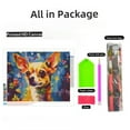 thumbnail image 2 of Watercolor Cute Chihuahua DIY 5D Diamond Art Painting by Number Kits for Adults Paint with Round Full Drill Diamond Gems Painting Art Craft for Home Wall Decor 15.8x19.8in, 2 of 8