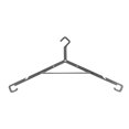 thumbnail image 1 of Clothes Drying Rack Portable Outdoor Camping Coat Drying Rack Hangers for Travel Accessories Black, 1 of 8