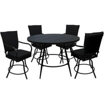 Outdoor/Indoor Patio Dining Set - Ofir - Black - Black