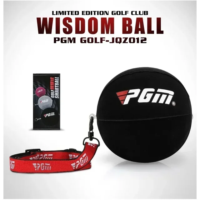 Inflatable Golf Smart Ball Golf Smart Ball Training Aid Inflatable Ball Adjustable Lanyard Posture Correction Swing Trainer Aids Black