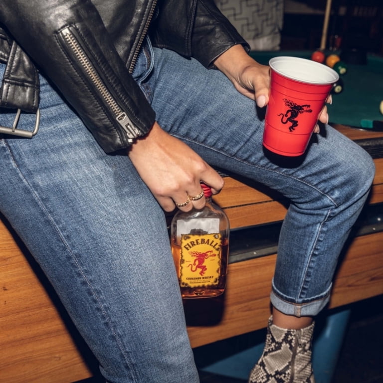 Fireball Cinnamon Malt Beverage, 50ml Bottles, 10 Count, 16.5