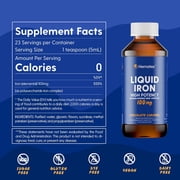 Llorens Pharmaceutical Liquid Iron Supplement, 100mg Polysaccharide Iron Complex, Chocolate Caramel Flavor