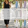 thumbnail image 3 of ClodeEU Women's V Neck Wide Strap Sleeveless Linen Maxi Dress, Casual Loose Summer Dress Purple,Women's Plus XXL, 3 of 7