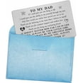 thumbnail image 6 of Dad Christmas Card Gifts from Daughter, Happy Birthday Daddy Wallet Card, Personalized Meaningful Thank You Dad Gift for Men, I Love My Father Wedding Anniversary Present, 6 of 6