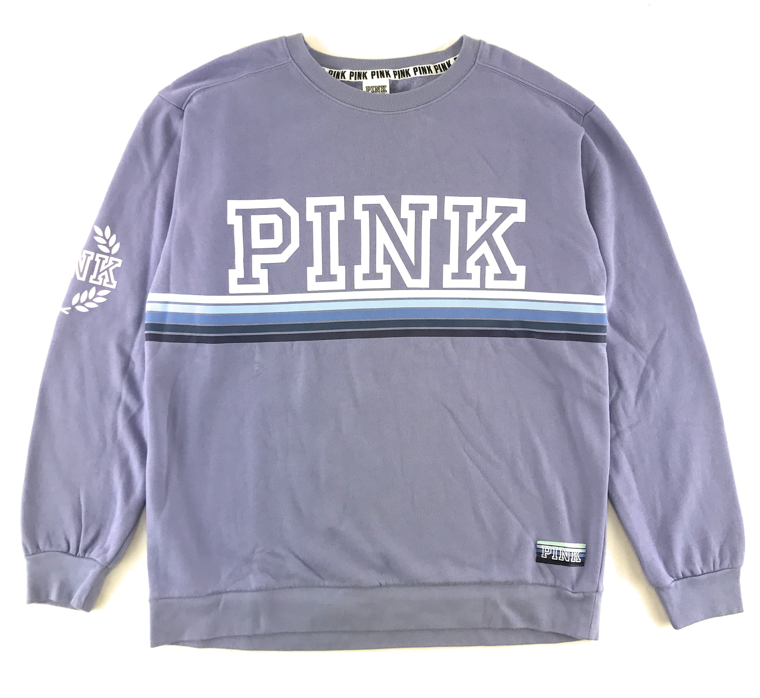 Pink campus sales crew sweatshirt