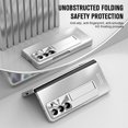 thumbnail image 2 of Allytech Galaxy Z Fold6 Case with Build-in Screen Protector, Stand Full Body Protective Bumper Anti-Scratch Camera Lens Protector Phone Case for Samsung Galaxy Z Fold6 - Silver, 2 of 7