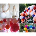 thumbnail image 2 of Papel  de papel Bola de Linternas de papel para el banquete de boda Decoración para el hogar 9 colores Soledad Bola de papel de nido de abeja, 2 of 7