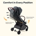 thumbnail image 6 of HARPPA One-Hand Fold Baby Stroller for Toddlers with Cup Holder, Black, 6 of 10