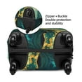 thumbnail image 2 of Hirioo Turquoise Golden Swirl for Elasticity Suitcase Cover (No luggage Included) Durable Luggage Protector Fits 18-32 Inch Luggage-Large, 2 of 7