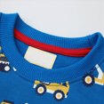 thumbnail image 5 of TOWED22 Toddler Boys Sweatshirts Cotton Long Sleeve Pullover Truck Graphic Crewneck Tops Cartoon Sport Shirts for Kids(Blue,6-7 Y), 5 of 7