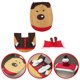 thumbnail image 1 of Juego de 3 fundas para asiento de inodoro, reutilizables, para decoración de interiores de Navidad (ciervo), 1 of 8