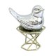 thumbnail image 1 of Estatua de Cerámica Moderna Escultura Decoración Muebles Figuras Figuras de Animales Coleccionables para Inauguración , Gabinete de Vino, Ob Pájaro plateado8x9.2x6cm mayimx Estatua de cerámica, 1 of 8
