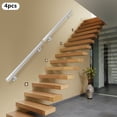 thumbnail image 4 of 12FT Stair Handrail, Wall Mounted Stair Handrail, Stainless Steel Stair Handrail for Homes, Offices, or Public Places (Silver), 4 of 10
