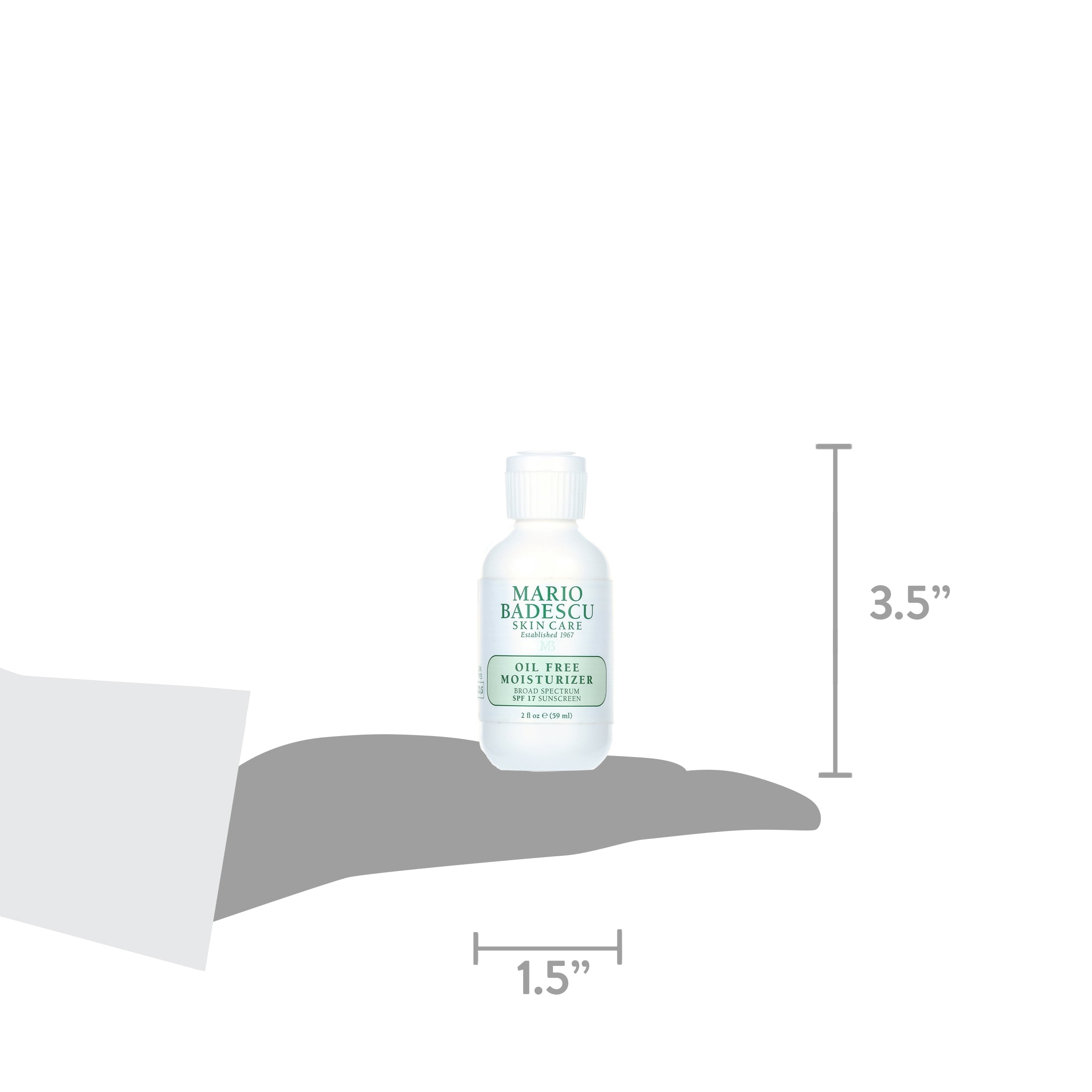 Mario Badescu Oil Free Facial Moisturizer Anti-Aging Skin Care SPF 17, 2 fl oz