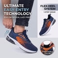 thumbnail image 5 of REABO Men's Slip-on Breathable Air Cushion Running Shoes,OrangeBlue, Size 7, 5 of 9