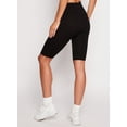 thumbnail image 3 of Women's Solid Seamless Ribbed Biker Shorts, 3 of 3