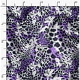 thumbnail image 2 of Soimoi Purple Rayon Fabric Leopard Animal Skin Print Sewing Fabric Yard 42 Inch Wide, 2 of 6
