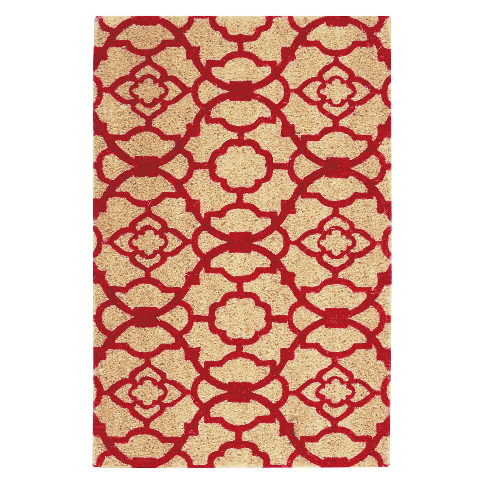 Waverly Greetings "Lovely Lattice" Red Doormat by Nourison