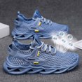 thumbnail image 3 of Men's Breathable Mesh Running Shoes, Lightweight Blade-Sole Sneakers, 3 of 10